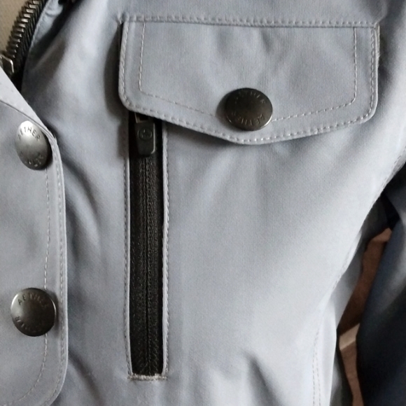 Aether Women's Hooded Anorak Jacket Lifetime Guarantee Size 1 Grey Excellent - Picture 6 of 12